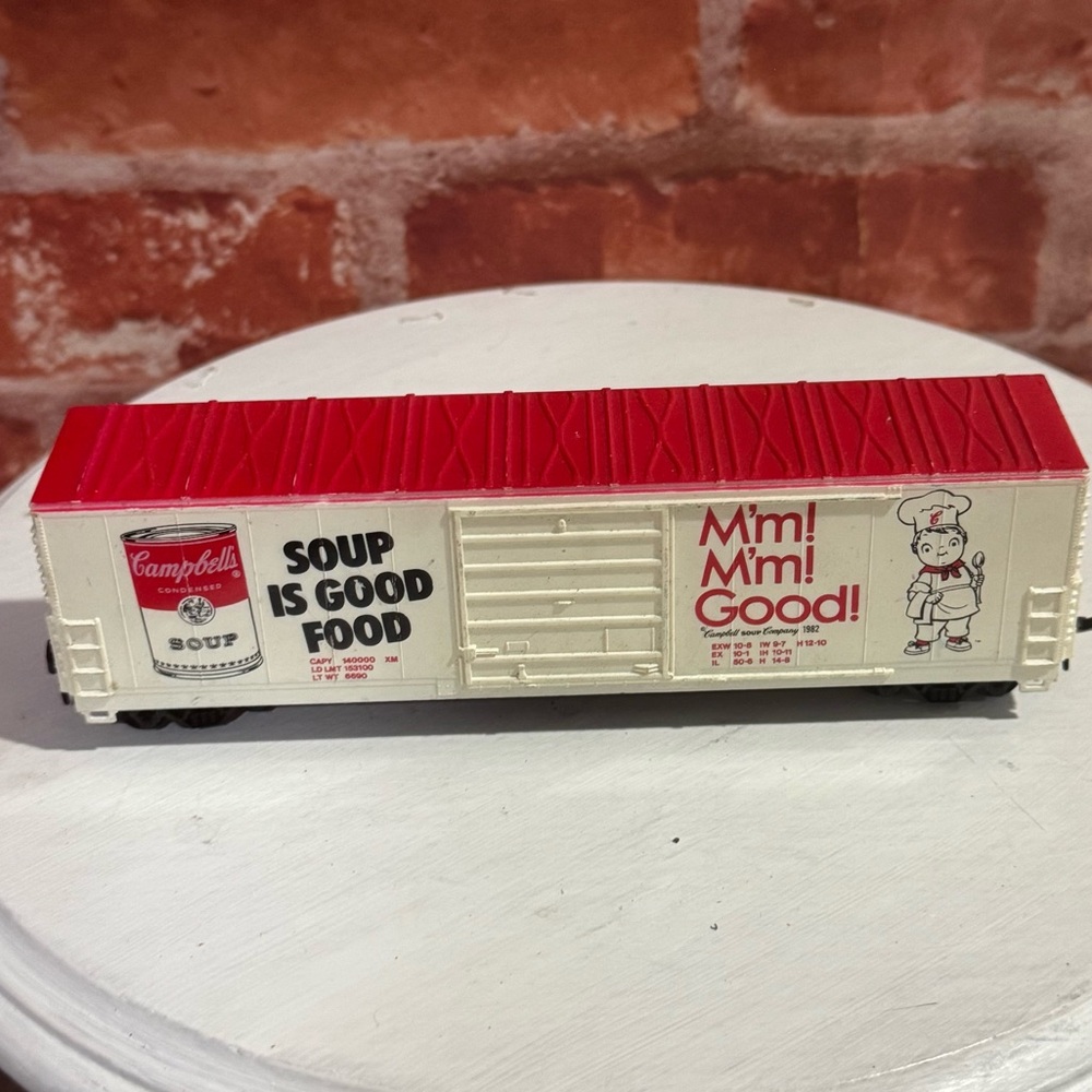 Life Like Boxcar Campbell's Soup M'm M'm Good 50' Model Train Box Car 8433